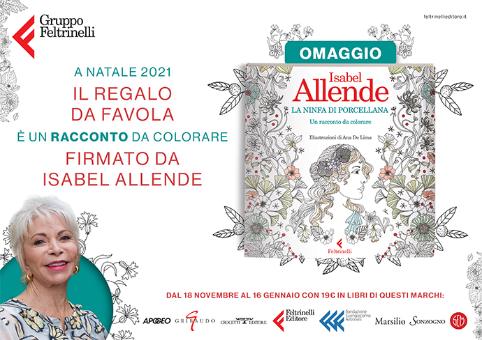 A Natale 2021 il REGALO DA FAVOLA è un racconto da colorare firmato Isabel Allende.