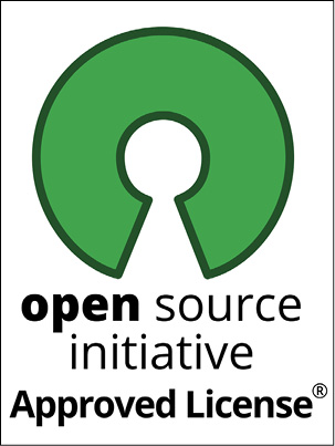 Il logo che indica una licenza approvata dalla Open Soruce Initiative