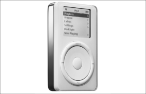 Il primo iPod, commercializzato in ottobre 2001