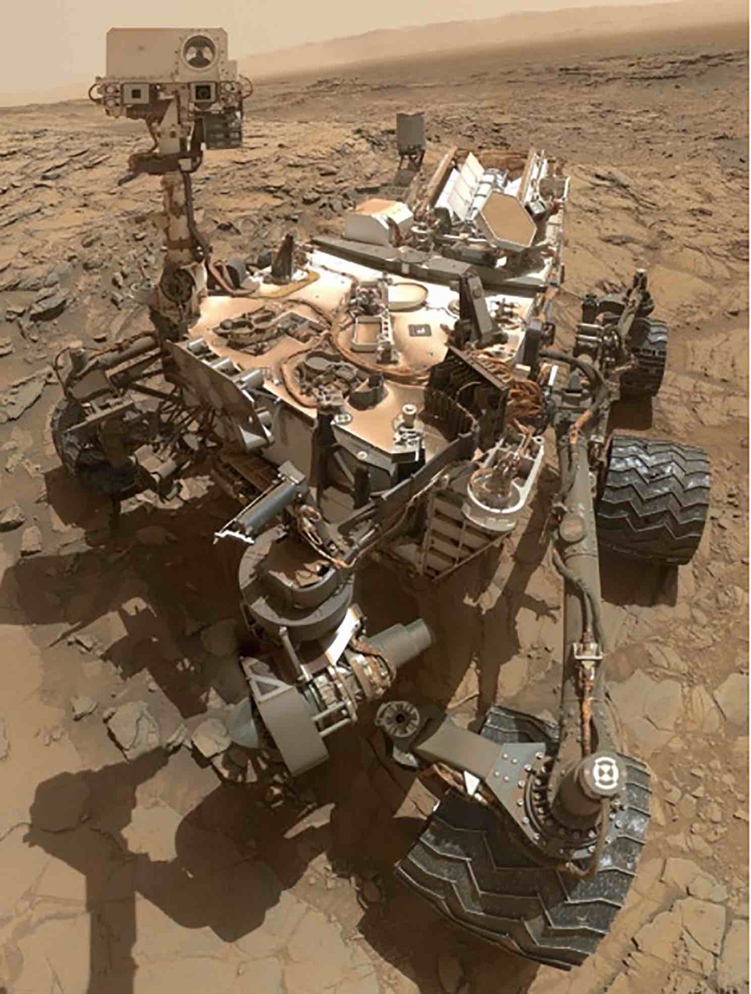 Il rover Curiosity della NASA a Glen Etive, su Marte