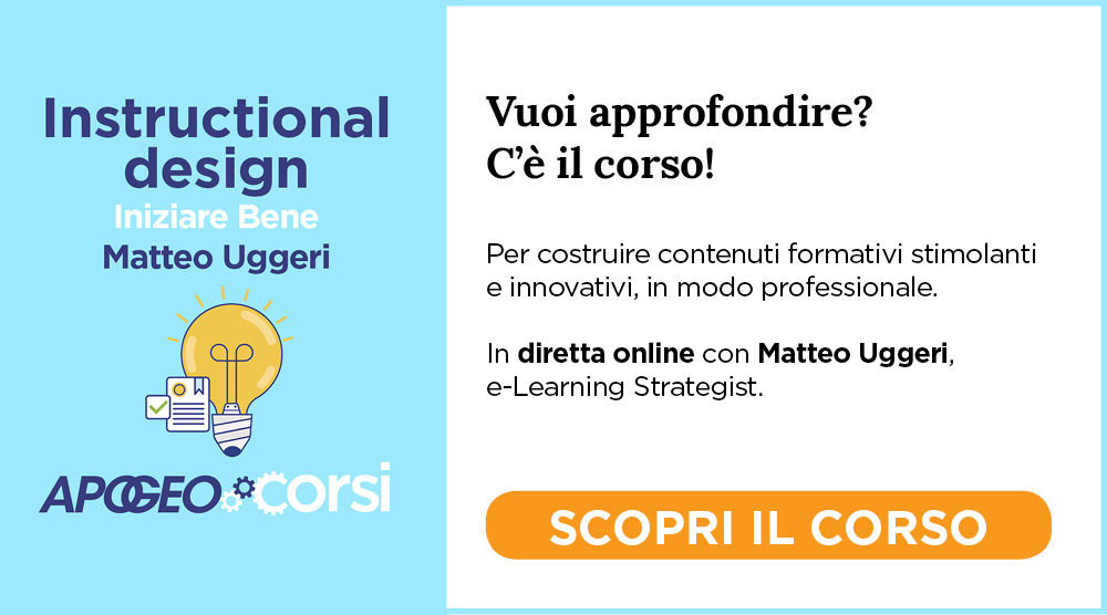 Instructional Design - Iniziare Bene, con Matteo Uggeri