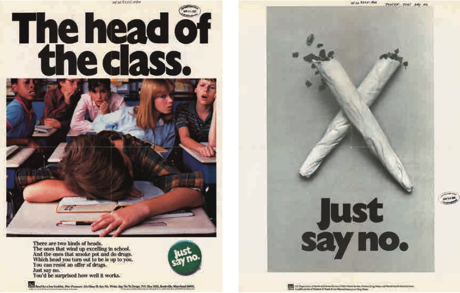 Le campagne pubblicitarie propagandistiche insegnavano ai genitori a temere le droghe
e hanno contribuito a una diffidenza culturale nei confronti della cannabis che dura tuttora