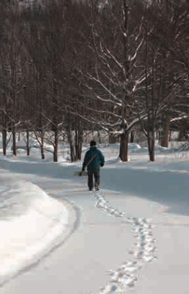 Marcher dans la neige