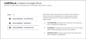 esempio di comunicazione con il cliente per introdurlo nel nostro processo di archiviazione documentale