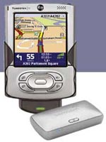 palmOne e TomTom: un sistema auto di navigazione wireless plug-and-drive