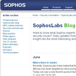 SophosLabs inaugura il suo blog sulla sicurezza