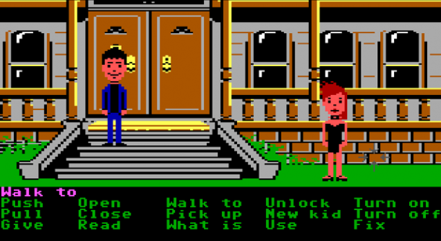 maniacmansionfrontofhouse Maniac Mansion