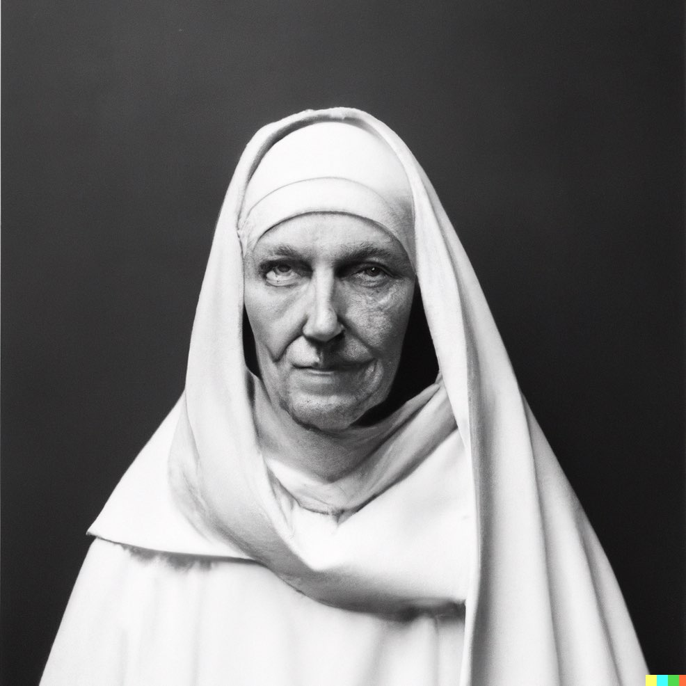 Fotografi e intelligenza artificiale: Madre Teresa stile Robert Mapplethorpe