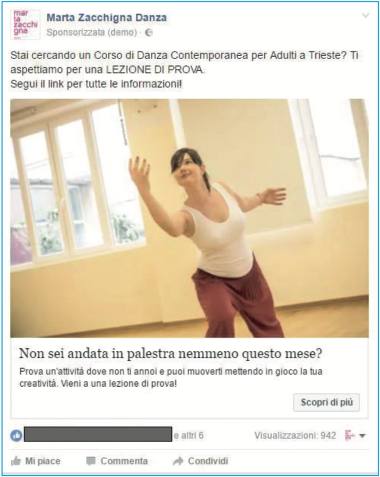 Marta Zacchigna Danza su Facebook